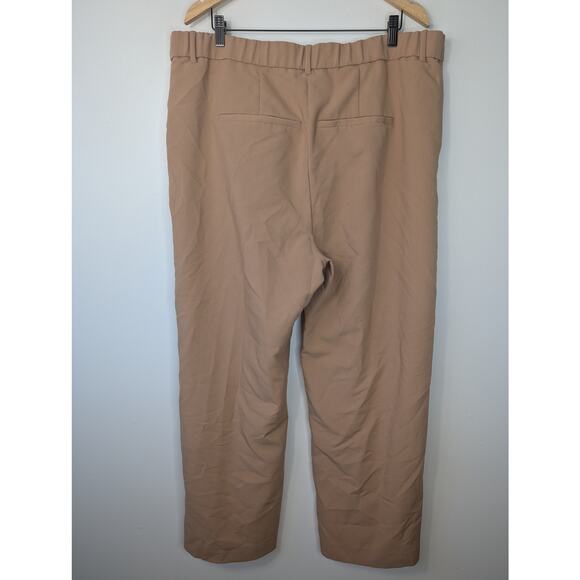 Abercrombie & Fitch Sloane Tailored High Rise Wide Leg Pant in Brown - Picture 5 of 8